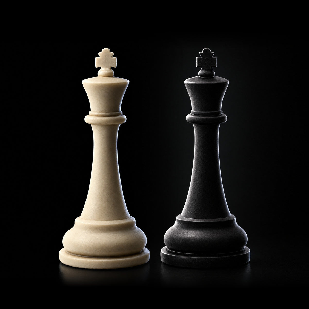Best Chess Set Ever 4X cream and black kings side by side