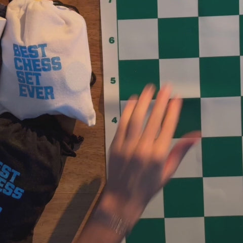 Packing the 4X pieces into the drawstring bags