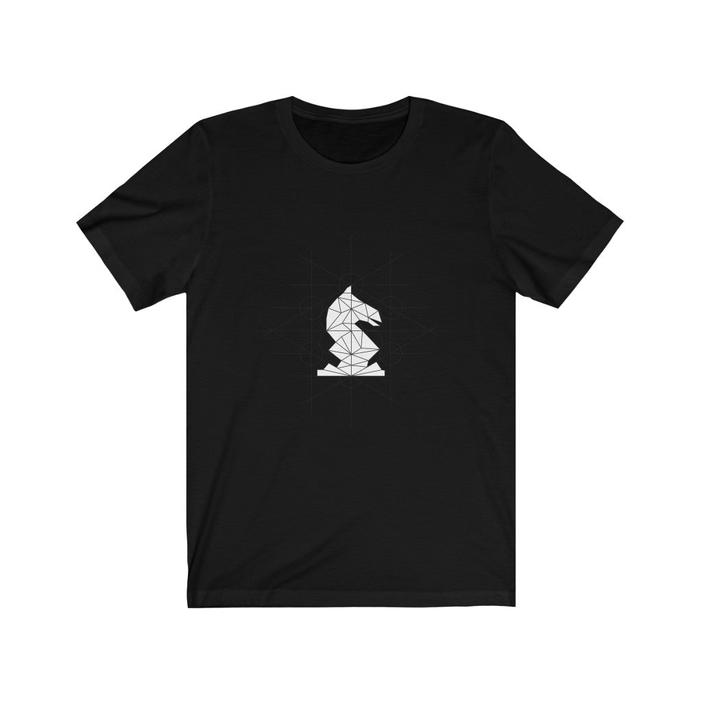 Black & White Knight - Unisex Jersey Short Sleeve Tee